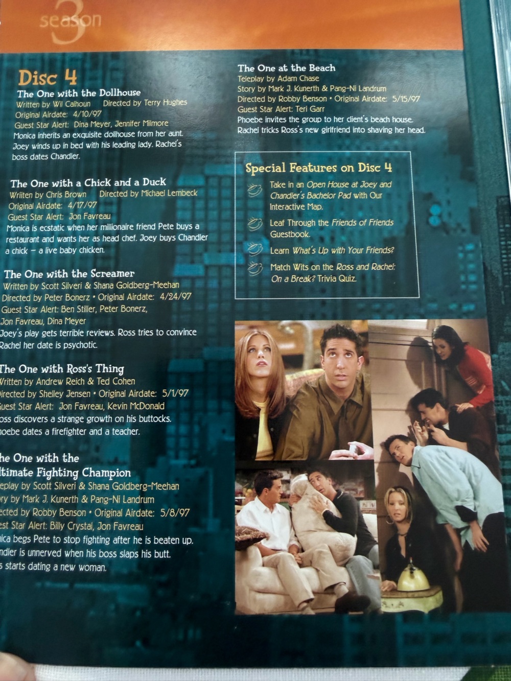 Friends The Complete Third Season DVD box set. Warner Bros. - Picture 9 of 10